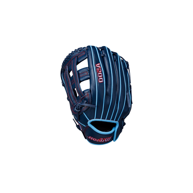 Wilson A500 Utility Youth LH Glove 12" (Navy/Columbia Blue)