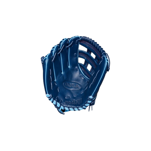 Wilson A500 Utility Youth LH Glove 12" (Navy/Columbia Blue)