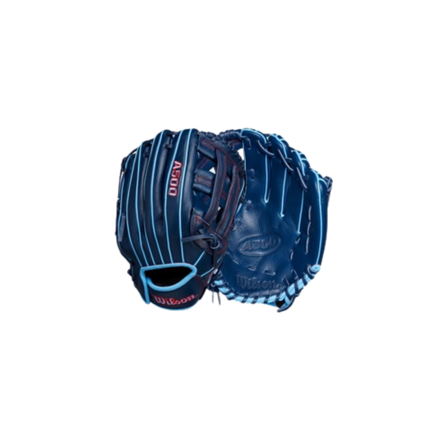 Wilson A500 Utility Youth LH Glove 12" (Navy/Columbia Blue)