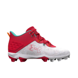 Under Armour Harper 8 Mid Rubber Cleats (Red) - Deportes Salvador Colom