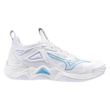 Mizuno Wave Momentum 3 Women (White/Columbia Blue) - Deportes Salvador Colom