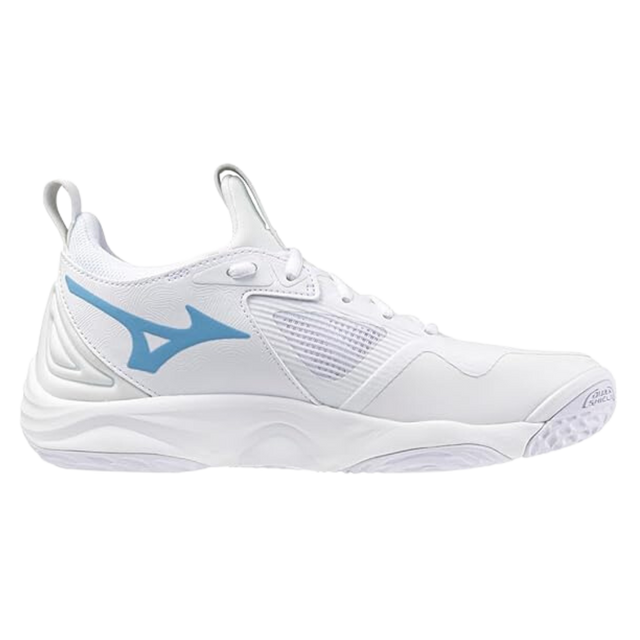 Mizuno Wave Momentum 3 Women (White/Columbia Blue) - Deportes Salvador Colom