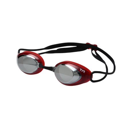 TYR Blackhawk Racing Mirrored Googles (Silver/Red Black) - Deportes Salvador Colom