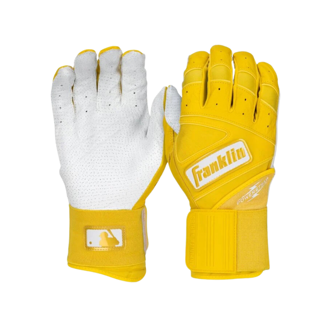 Franklin Sports Infinite Hi-Lite Powerstrap Batting Gloves (Yellow) - Deportes Salvador Colom