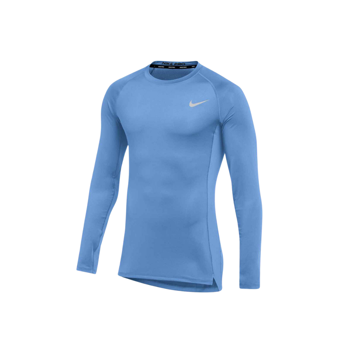 Image of Nike Dri-Fit Adult Compression LS Shirt (Columbia Blue) - Deportes Salvador Colom