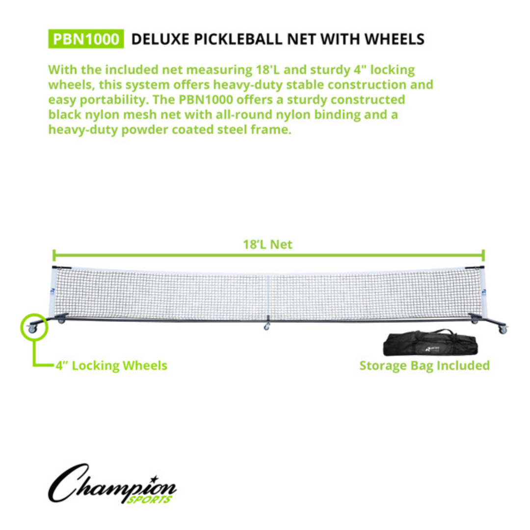 Image of Rhino Deluxe Pickleball Net with Wheels - Deportes Salvador Colom