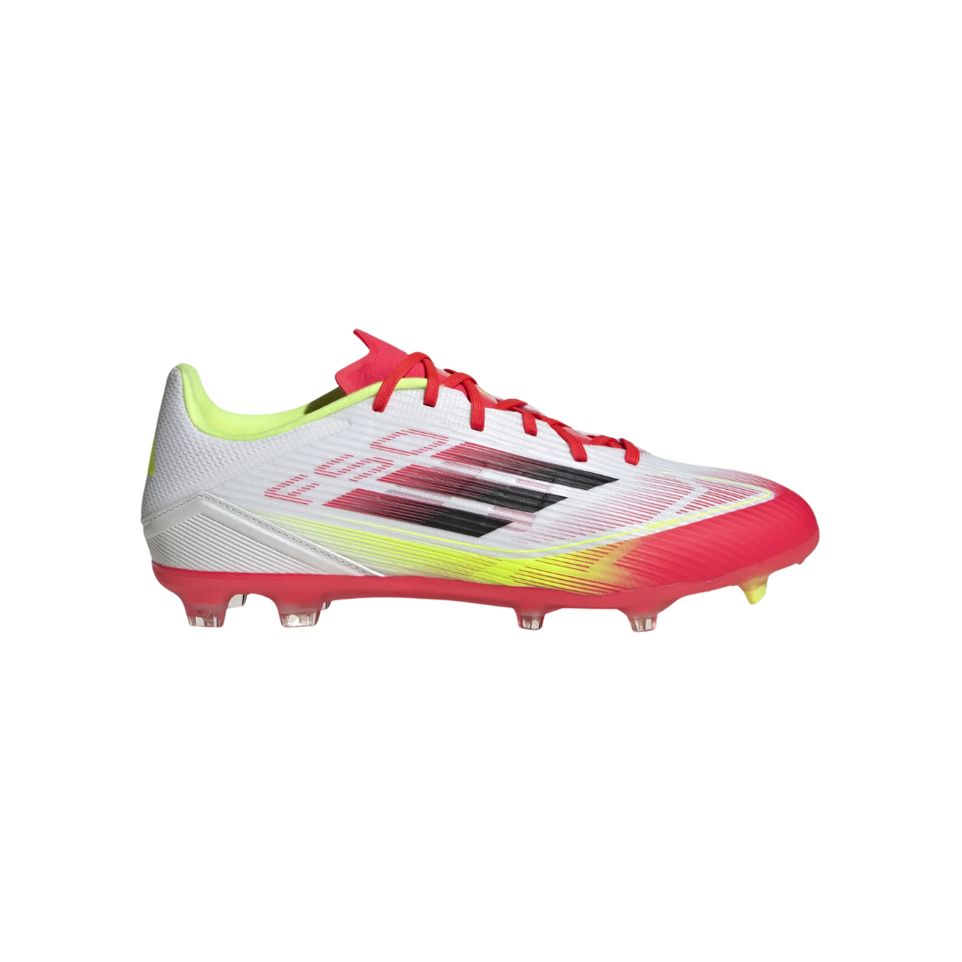 Image of Adidas Adult F50 League FG/MG (White/Red/Yellow) - Deportes Salvador Colom