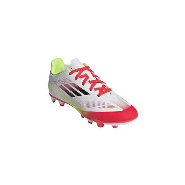 Adidas Youth F50 Club FG/MG (White/Red/Yellow)