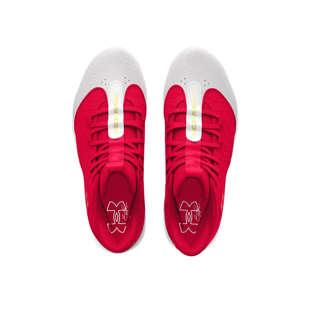 Image of Under Armour Harper 9 RM Jr. Baseball Cleats (Red) - Deportes Salvador Colom