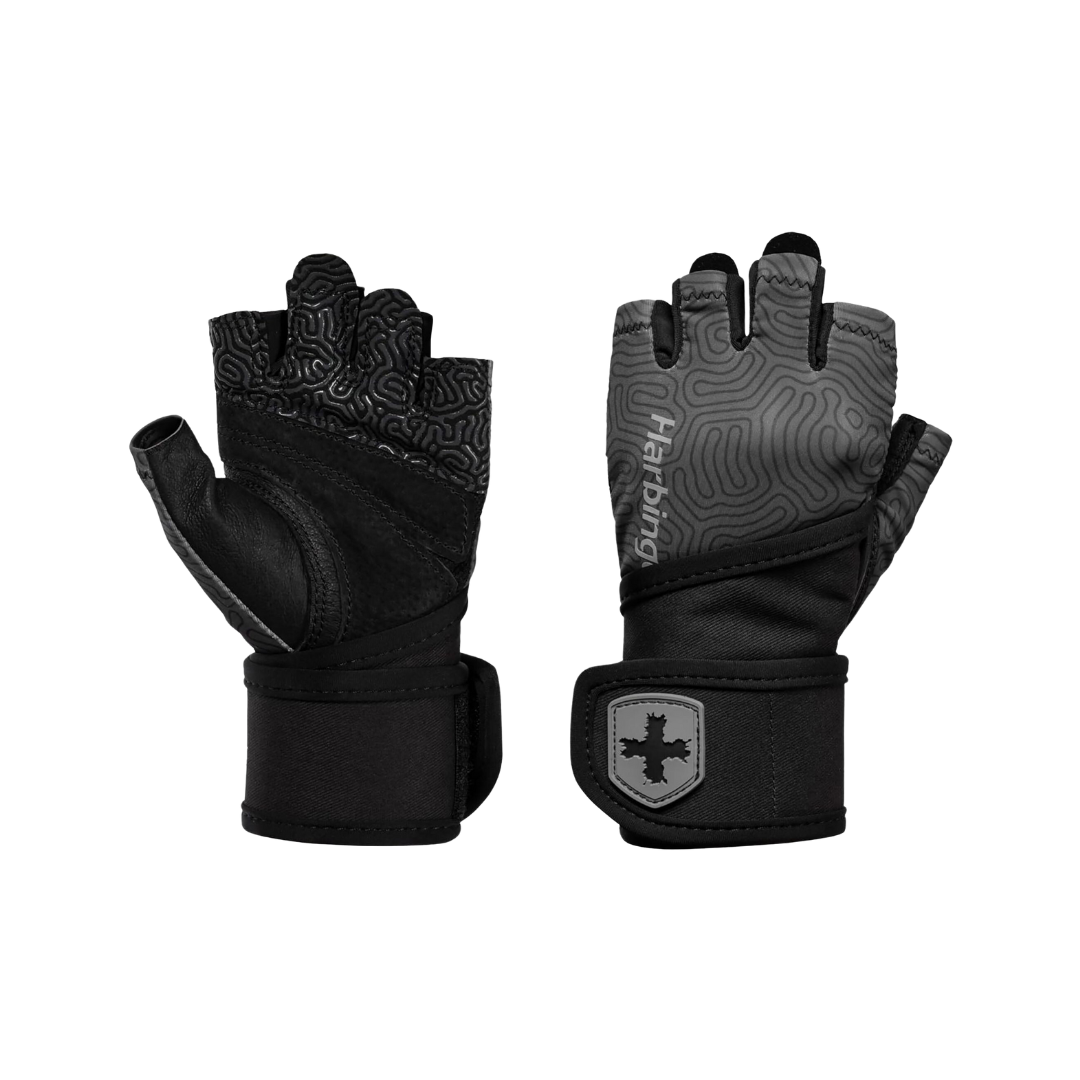 Image of Harbinger Women's Pro 3.0 Wristwrap Gloves Large (Carbon) - Deportes Salvador Colom