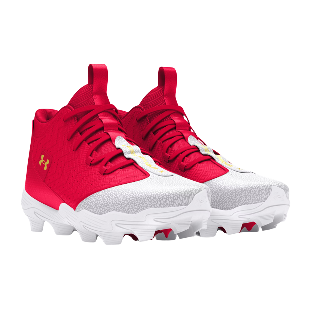 Under Armour Harper 9 RM Cleats Men (White/Red) - Deportes Salvador Colom