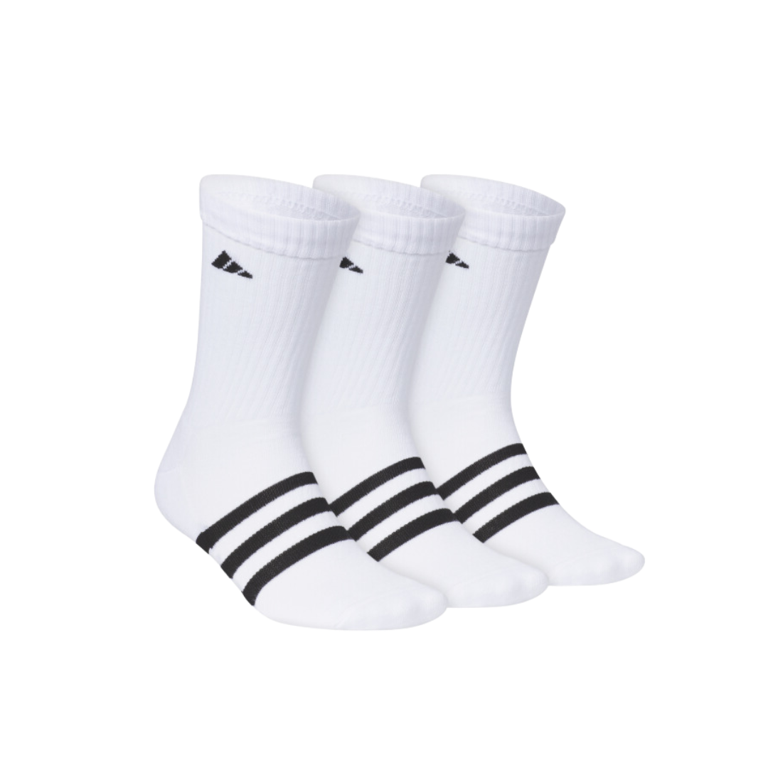 Image of Adidas Unisex Adaptive 3-Pack Crew Socks SM (White) - Deportes Salvador Colom