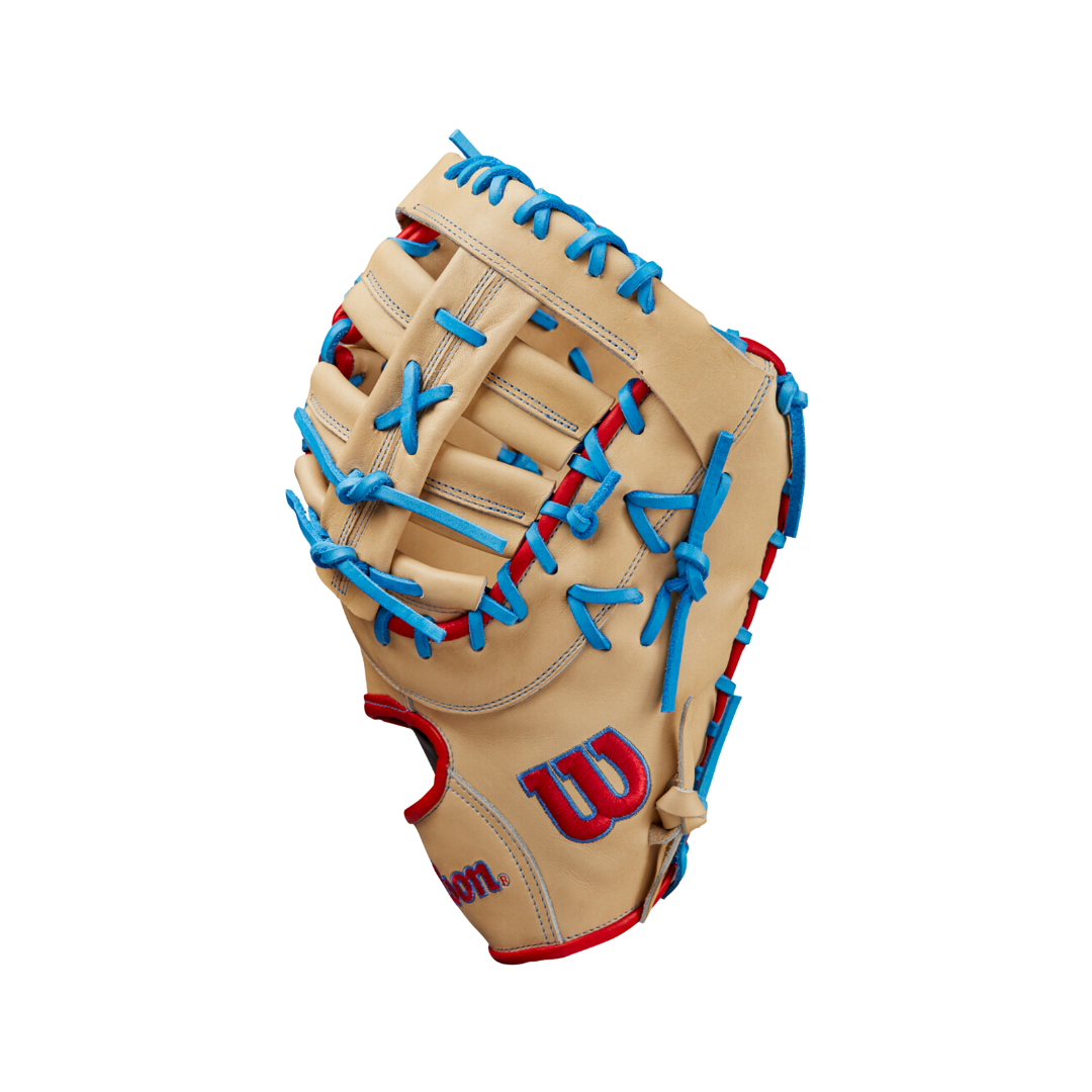 Image of Wilson A2000 First base Mitt (Blonde/Columbia Blue) 12.5'' - Deportes Salvador Colom