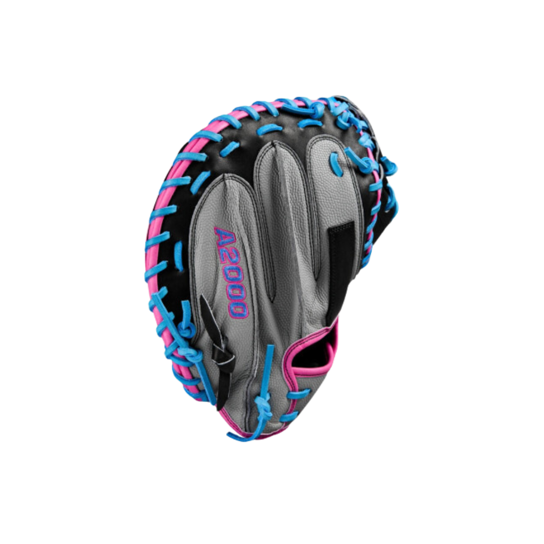 Image of Wilson A2000 M23 Catcher’s Mitt (Grey/Pink/Columbia Blue) 33.5'' - Deportes Salvador Colom