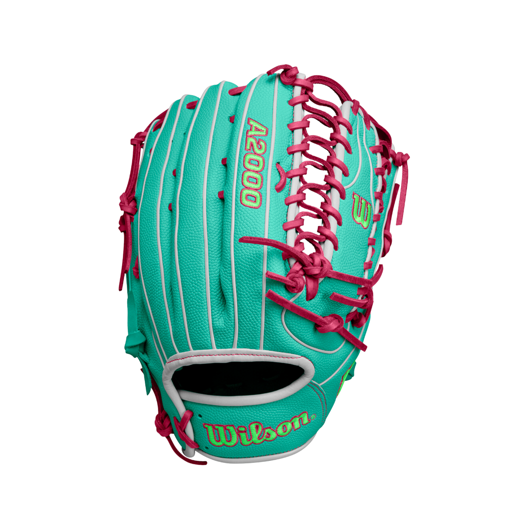 Wilson A2000 OT7SS OF Glove Left Hand Thrower (Teal/Pink) 12.75'' - Deportes Salvador Colom
