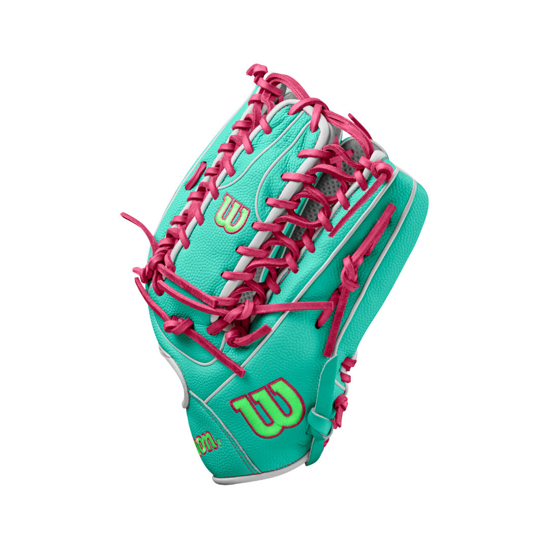 Wilson A2000 OT7SS OF Glove Left Hand Thrower (Teal/Pink) 12.75'' - Deportes Salvador Colom