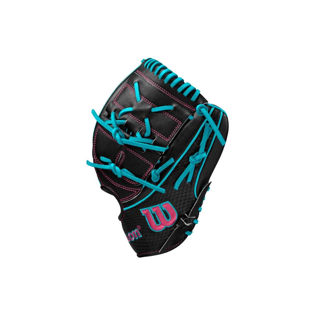 Wilson A2K B2 Pitcher’s Glove (Black/Teal) 12'' - Deportes Salvador Colom
