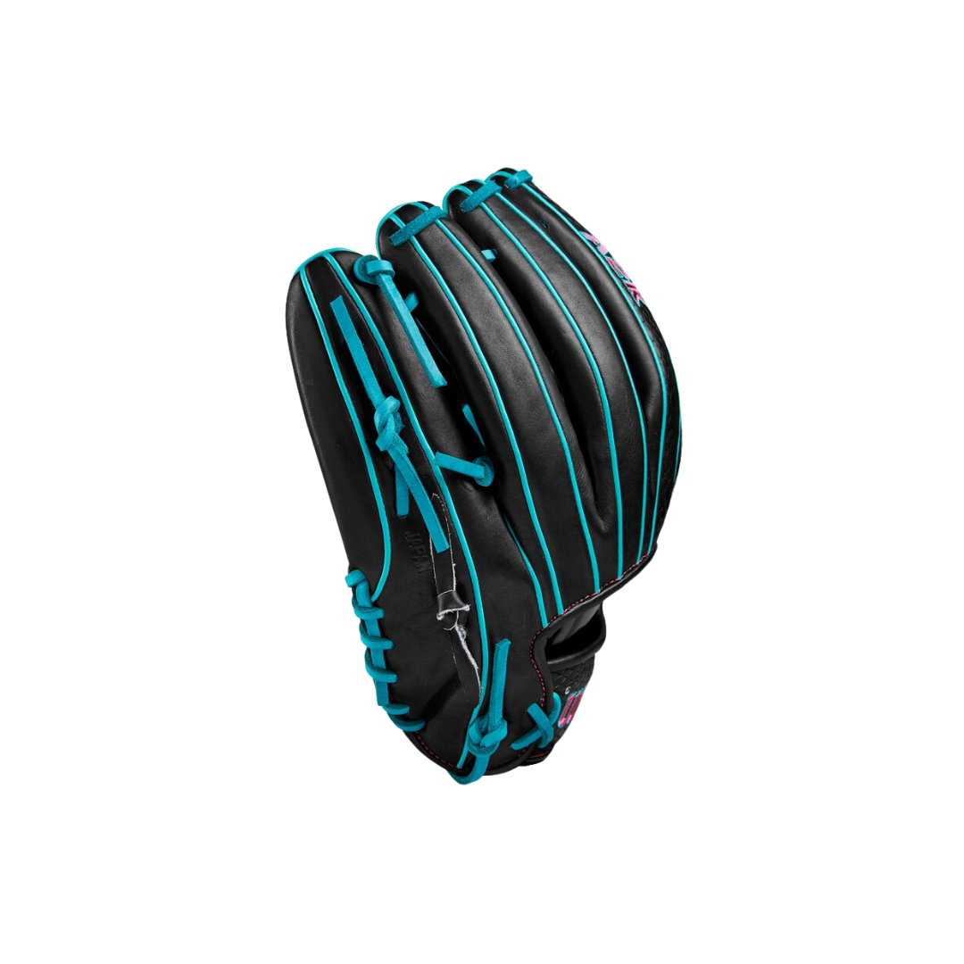 Image of Wilson A2K B2 Pitcher’s Glove (Black/Teal) 12'' - Deportes Salvador Colom