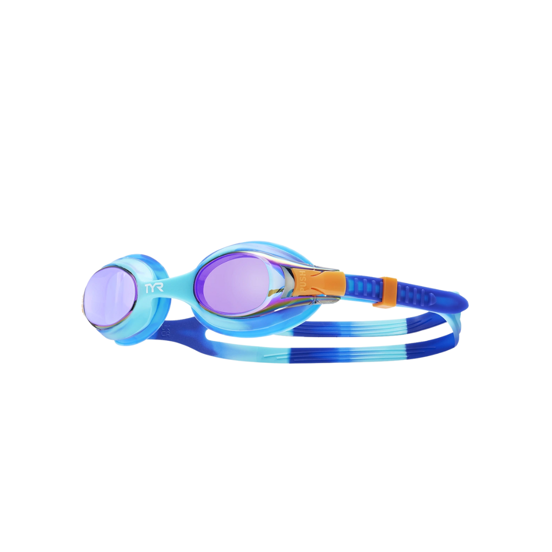Image of TYR Swimple Tie Dye Kids Mirrored Googles (Blue) - Deportes Salvador Colom