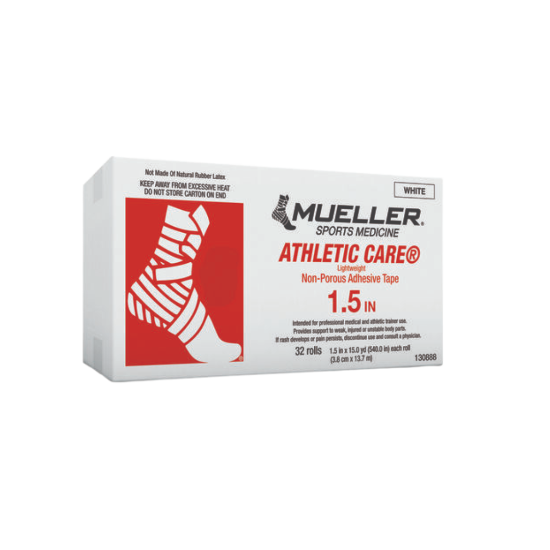 Image of Mueller (TT15) Athletic Care Non-Porous Tape 1.5''(Caja de 32) - Deportes Salvador Colom