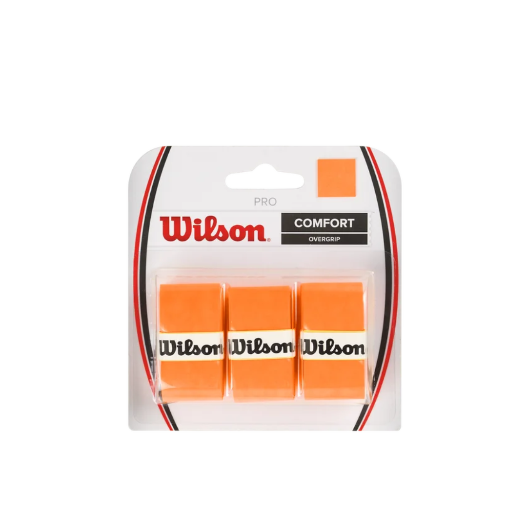 Wilson Pro Overgrip Comfort 3 Pk (Orange) - Deportes Salvador Colom