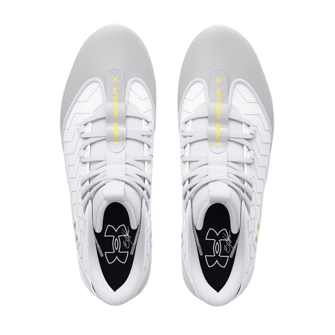 Image of Under Armour Harper 9 RM Cleats Men (White/Gold) - Deportes Salvador Colom