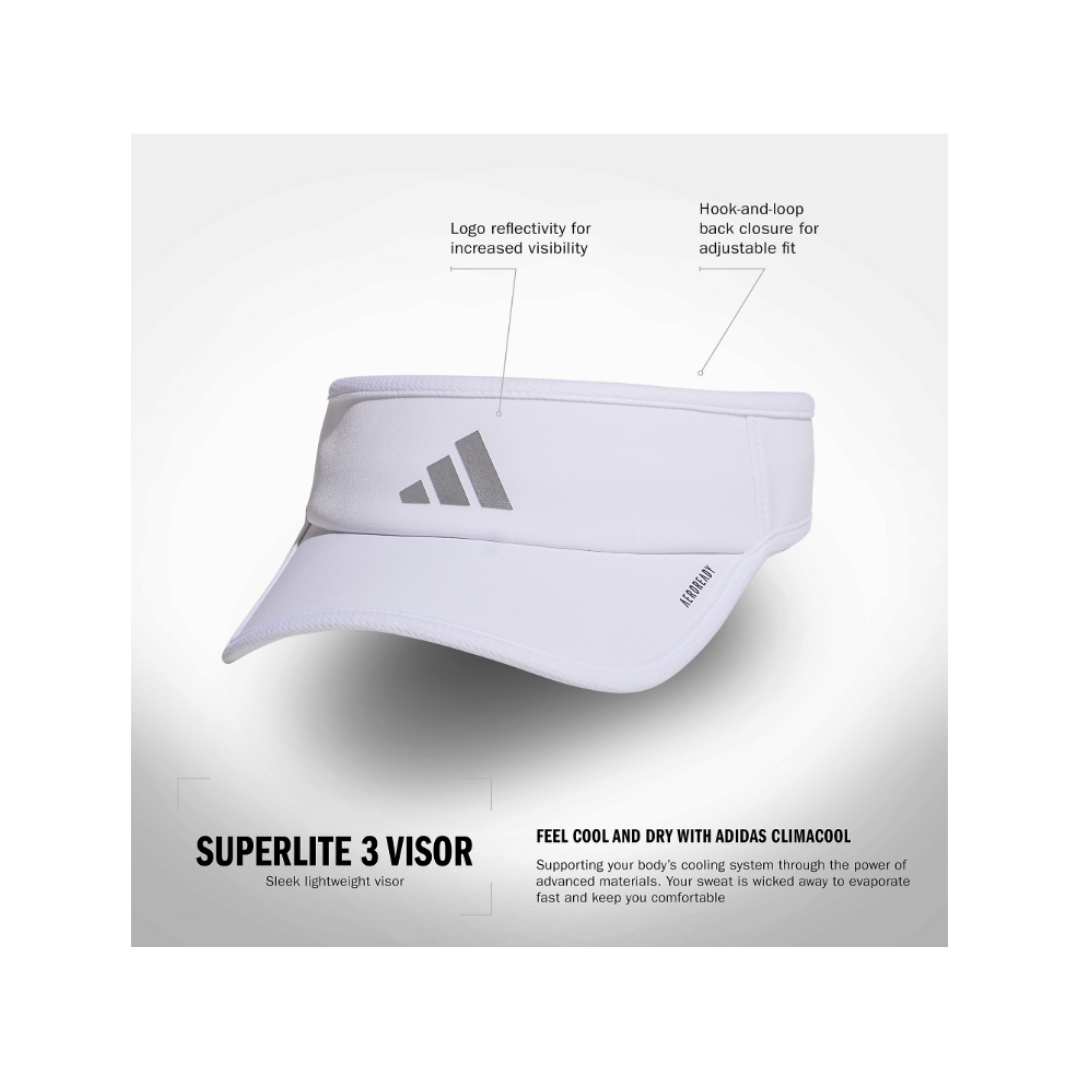 Image of Adidas Superlite 2 Women Visor (White) - Deportes Salvador Colom