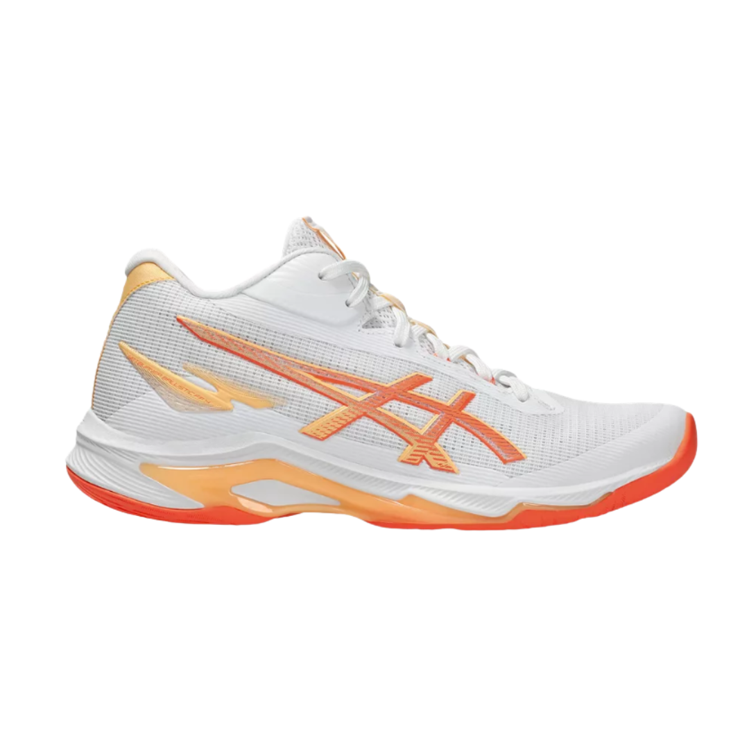 Image of Asics Netburner Ballistic FF MT 4 Women (White/Vivid Coral) - Deportes Salvador Colom