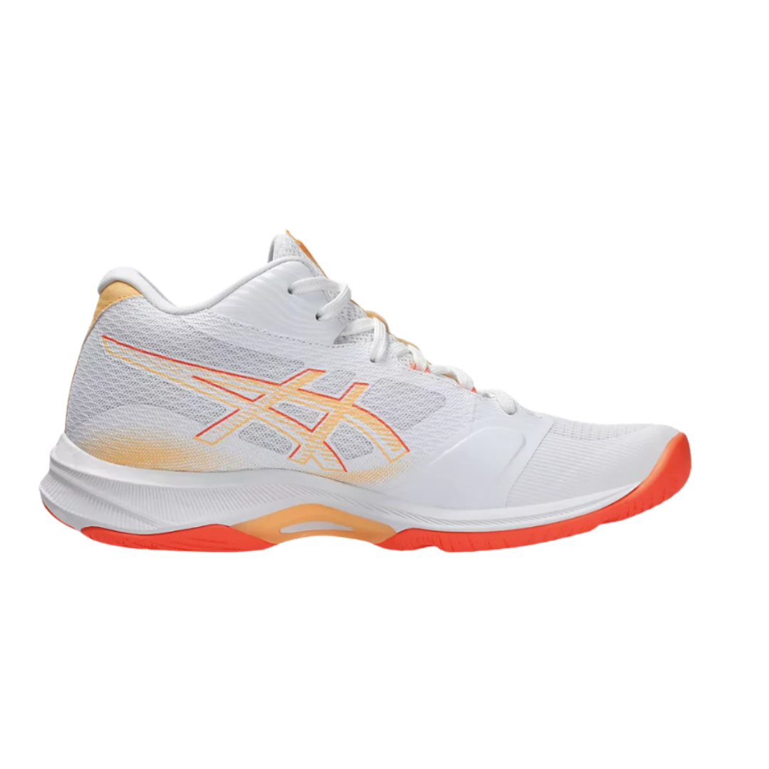 Image of Asics Netburner Ballistic FF MT 4 Women (White/Vivid Coral) - Deportes Salvador Colom