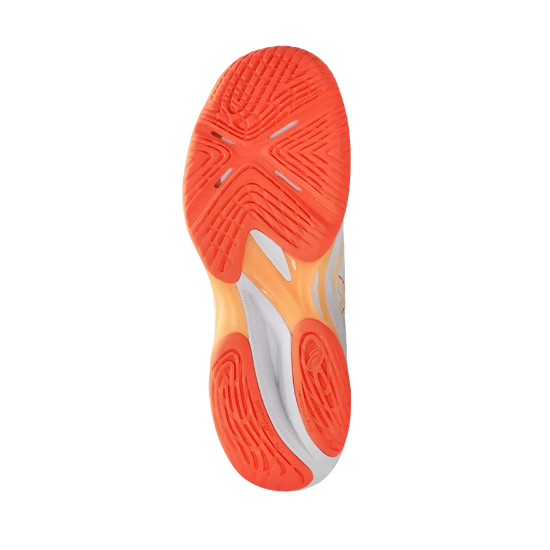 Image of Asics Netburner Ballistic FF MT 4 Women (White/Vivid Coral) - Deportes Salvador Colom