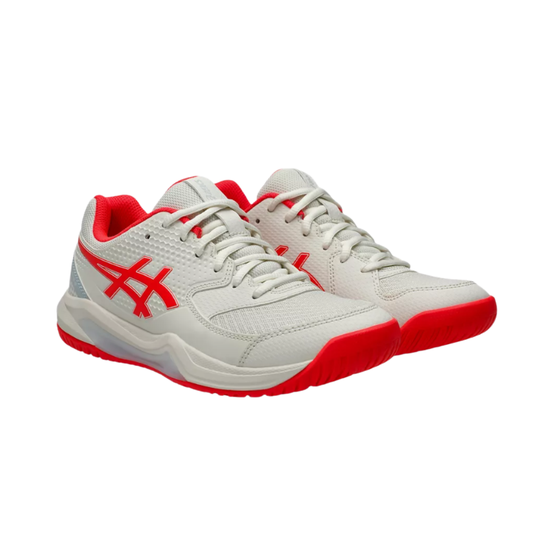 Asics Gel Dedicate 8 Pickleball (Cream/Flash Red) - Deportes Salvador Colom