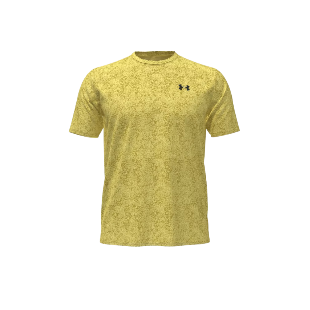 Image of Under Armour Tech Pixelate Men SS Shirt (Yellow) - Deportes Salvador Colom