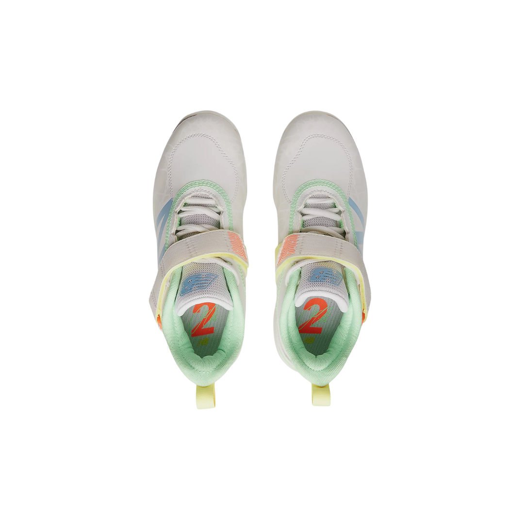 New Balance Youth Lindor v2 TPU (White/Neon/Jade) - Deportes Salvador Colom