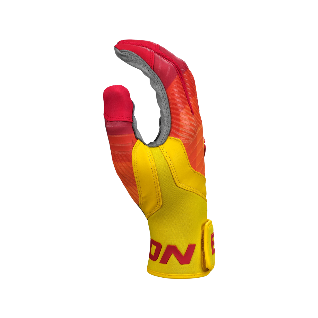 Easton Youth Walk-Off Ethos Fire Batting Gloves (Yellow/Red) - Deportes Salvador Colom