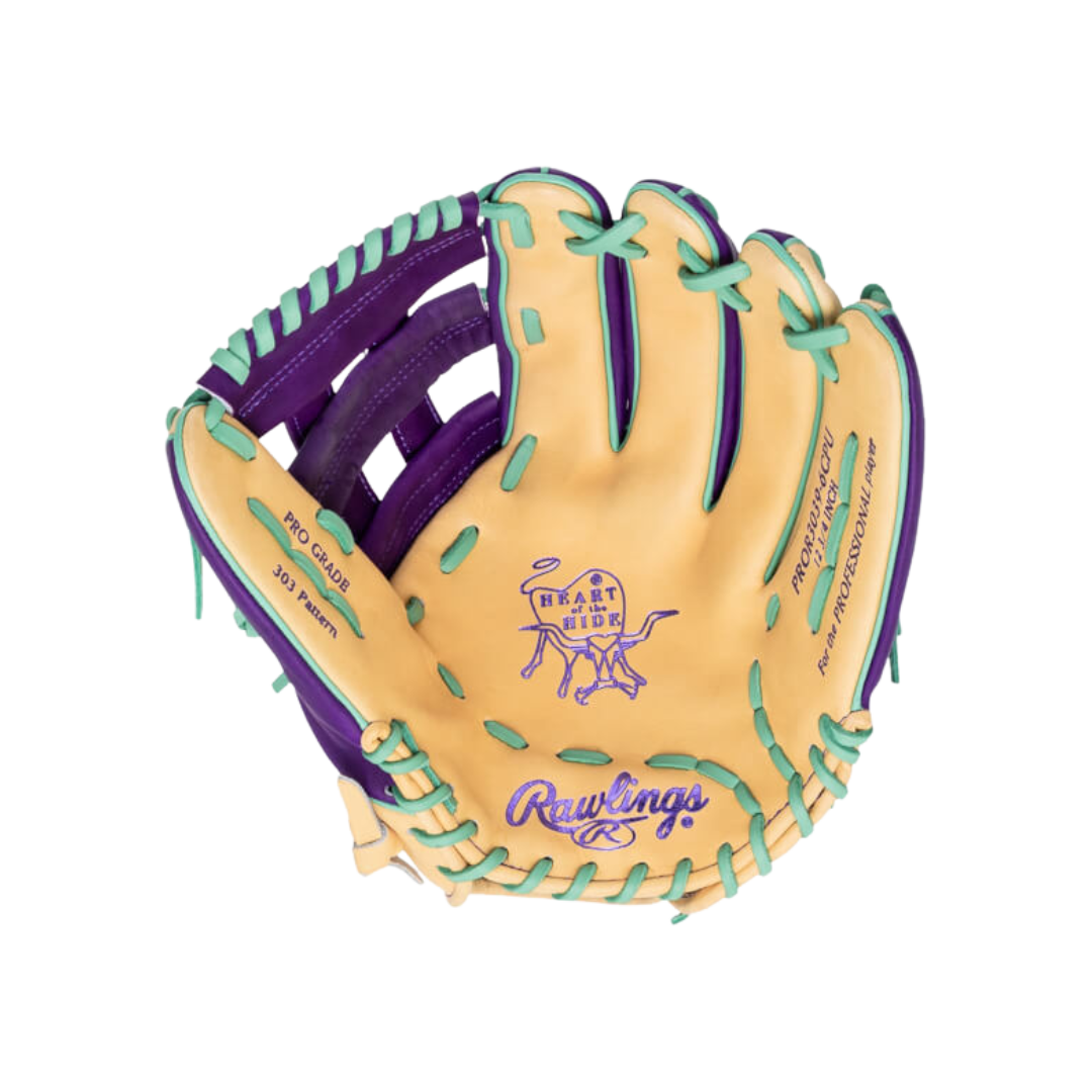 Rawlings HOH ColorSync OF Glove (Purple/Blonde/Mint) 12.75" - Deportes Salvador Colom
