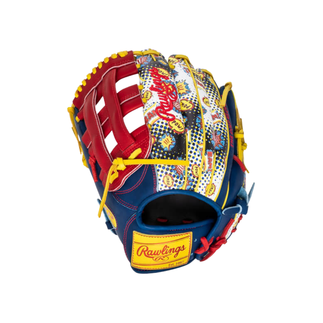 Rawlings HOH ColorSync OF Glove Left Hand Thrower (Red/Blue/Yellow) 12.75