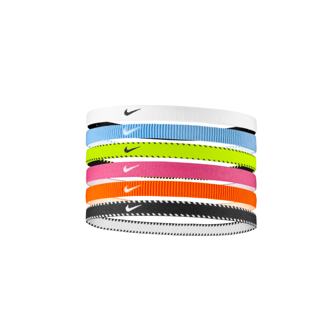 Image of Nike Flex Classic Headbands 6 Pk (Volt/Pink/Orange) - Deportes Salvador Colom