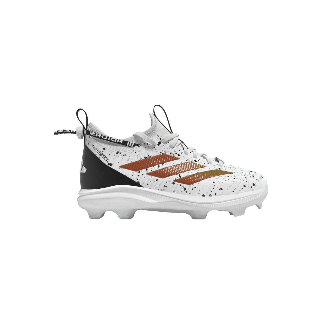 Image of Adidas Youth Adizero Impact TPU (White/Black/Rose Gold) - Deportes Salvador Colom