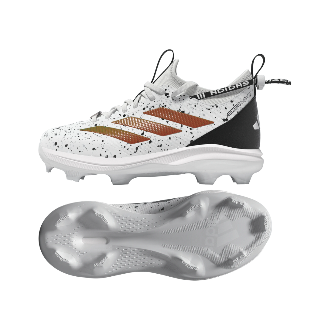 Adidas Youth Adizero Impact TPU (White/Black/Rose Gold) - Deportes Salvador Colom