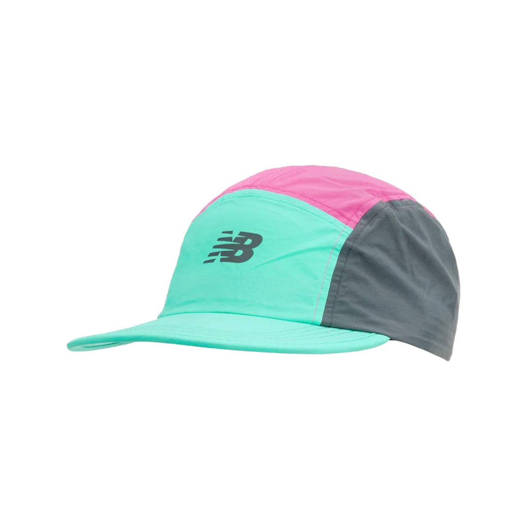 New Balance 5 Panel Everyday Trainer Hat (Turq/Pink/Grey) - Deportes Salvador Colom