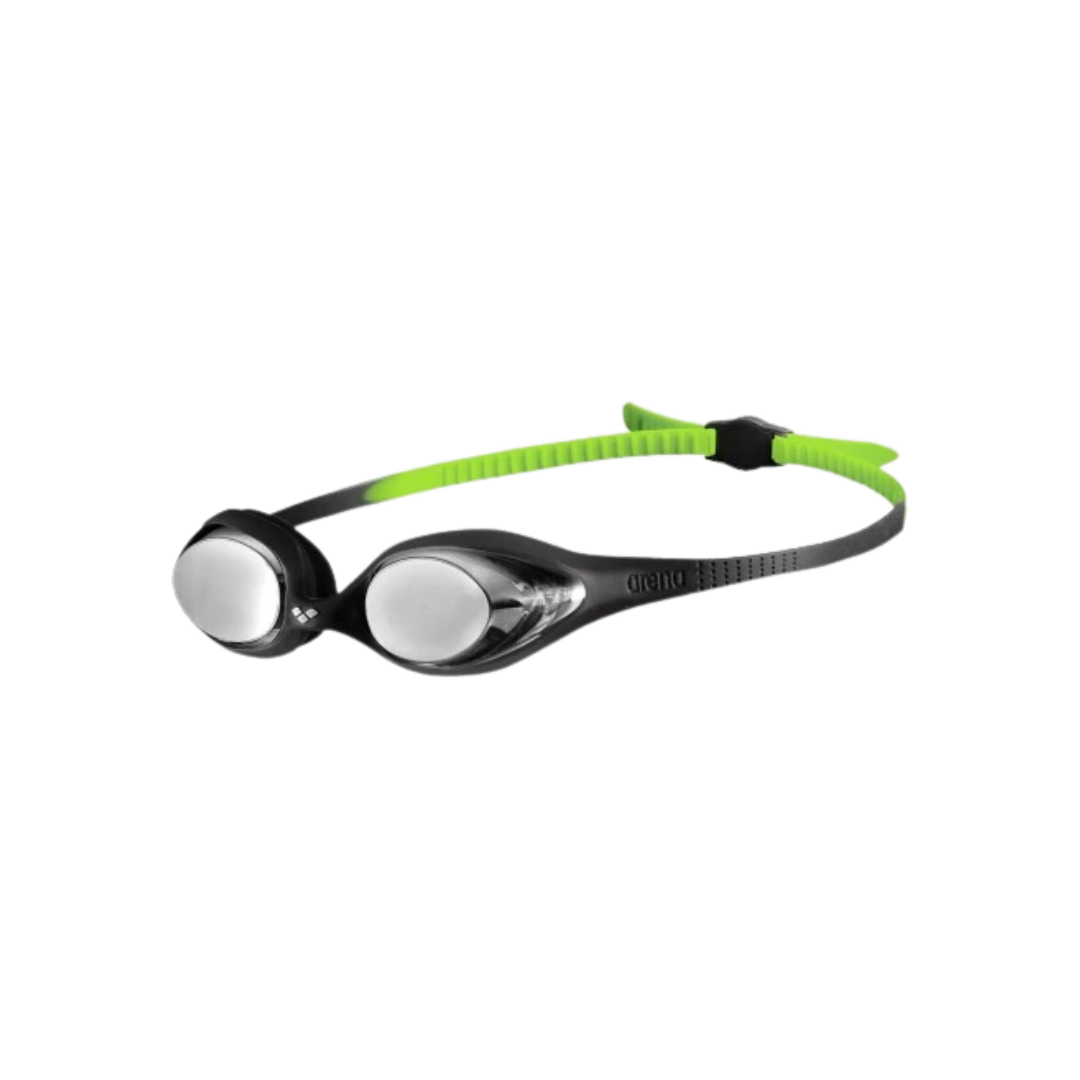 Arena Sports Youth Spider Mirror Goggles (Black/Silver/Green) - Deportes Salvador Colom