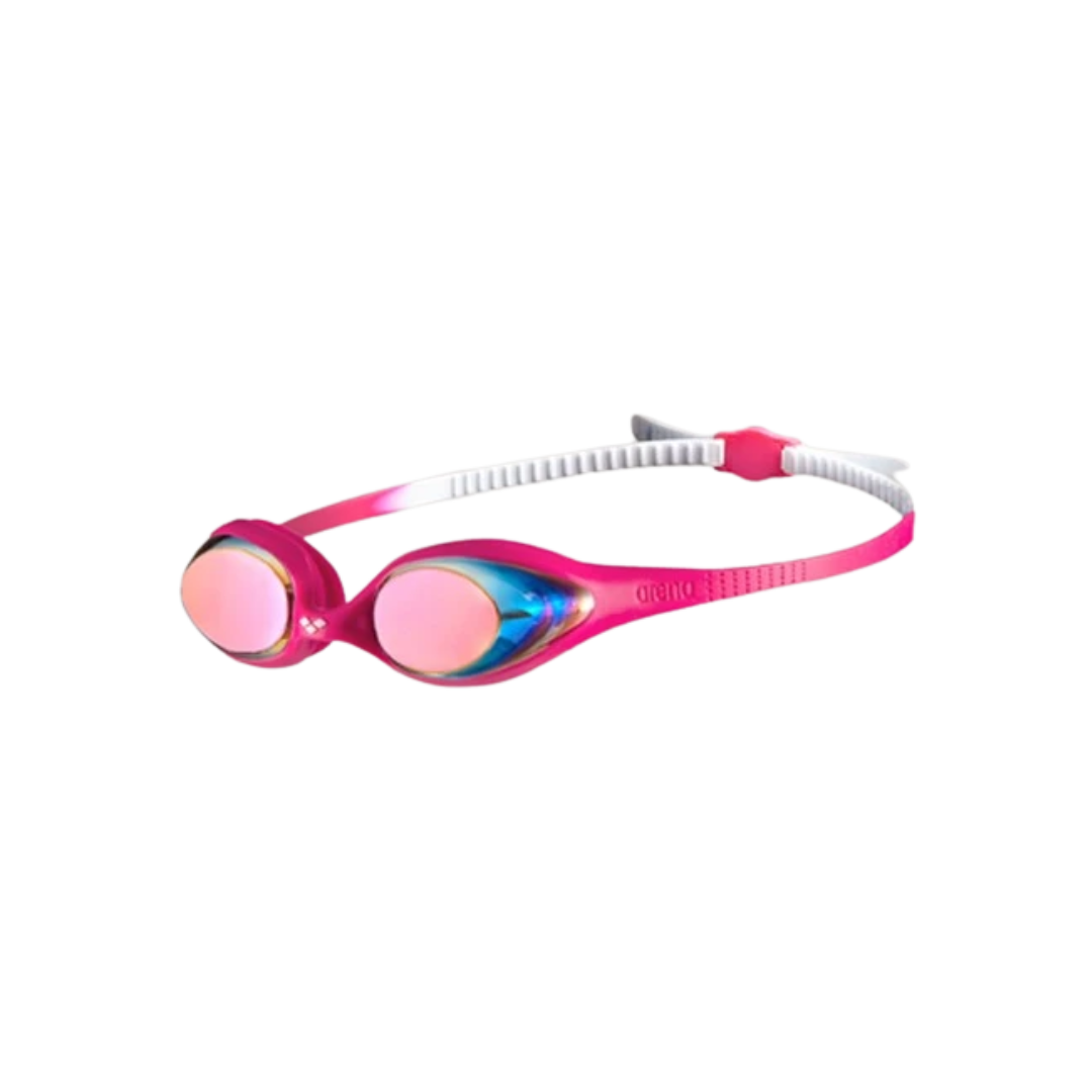 Image of Arena Sports Youth Spider Mirror Goggles (White/Pink) - Deportes Salvador Colom
