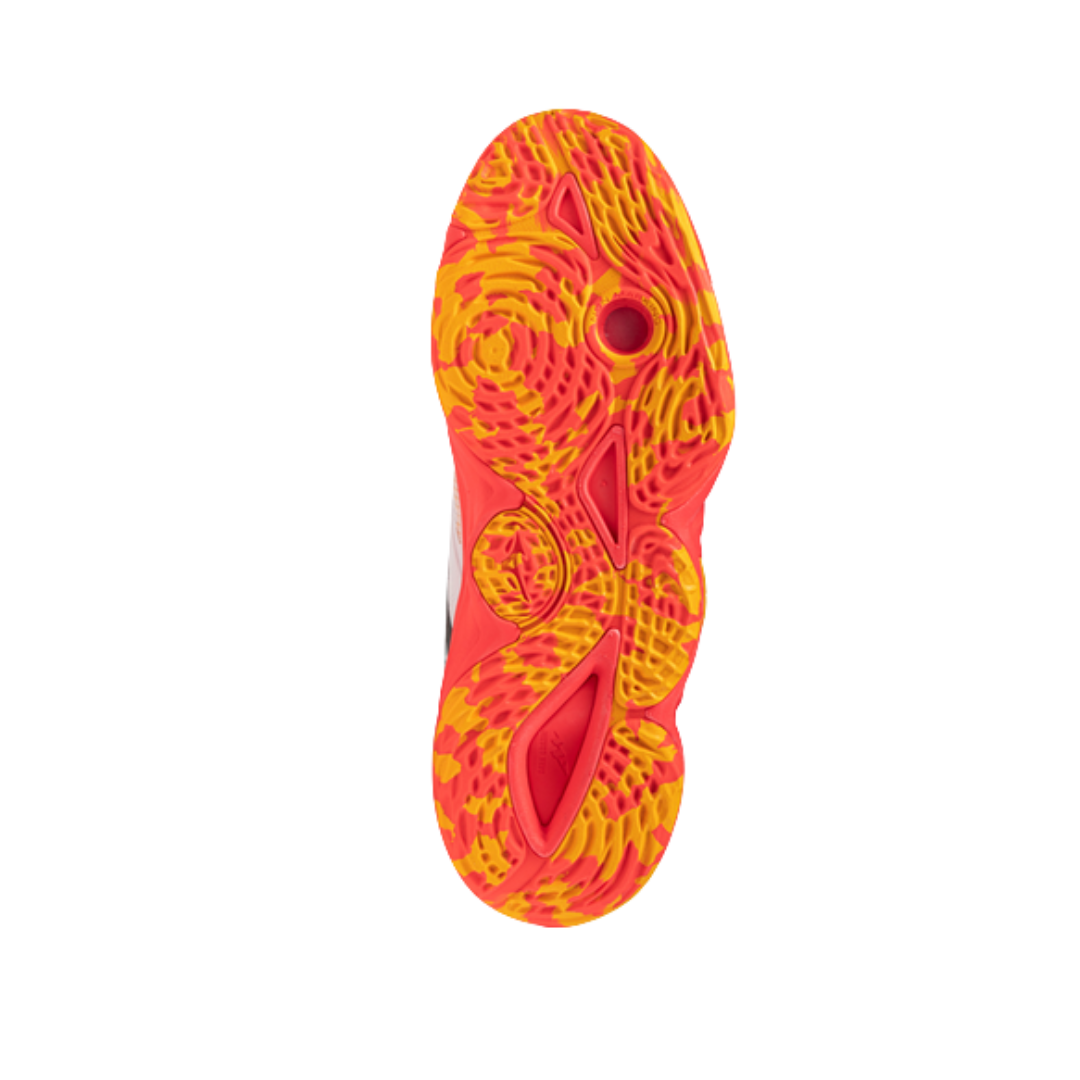 Mizuno Wave Momentum 4 Elite Unisex (White/Orange/Yellow) - Deportes Salvador Colom