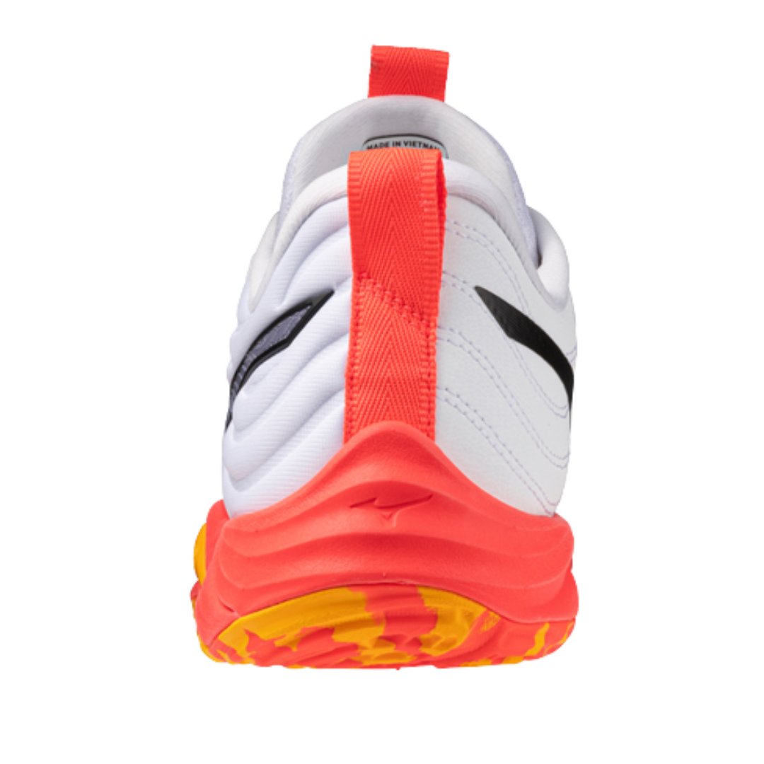 Image of Mizuno Wave Momentum 4 Elite Unisex (White/Orange/Yellow) - Deportes Salvador Colom