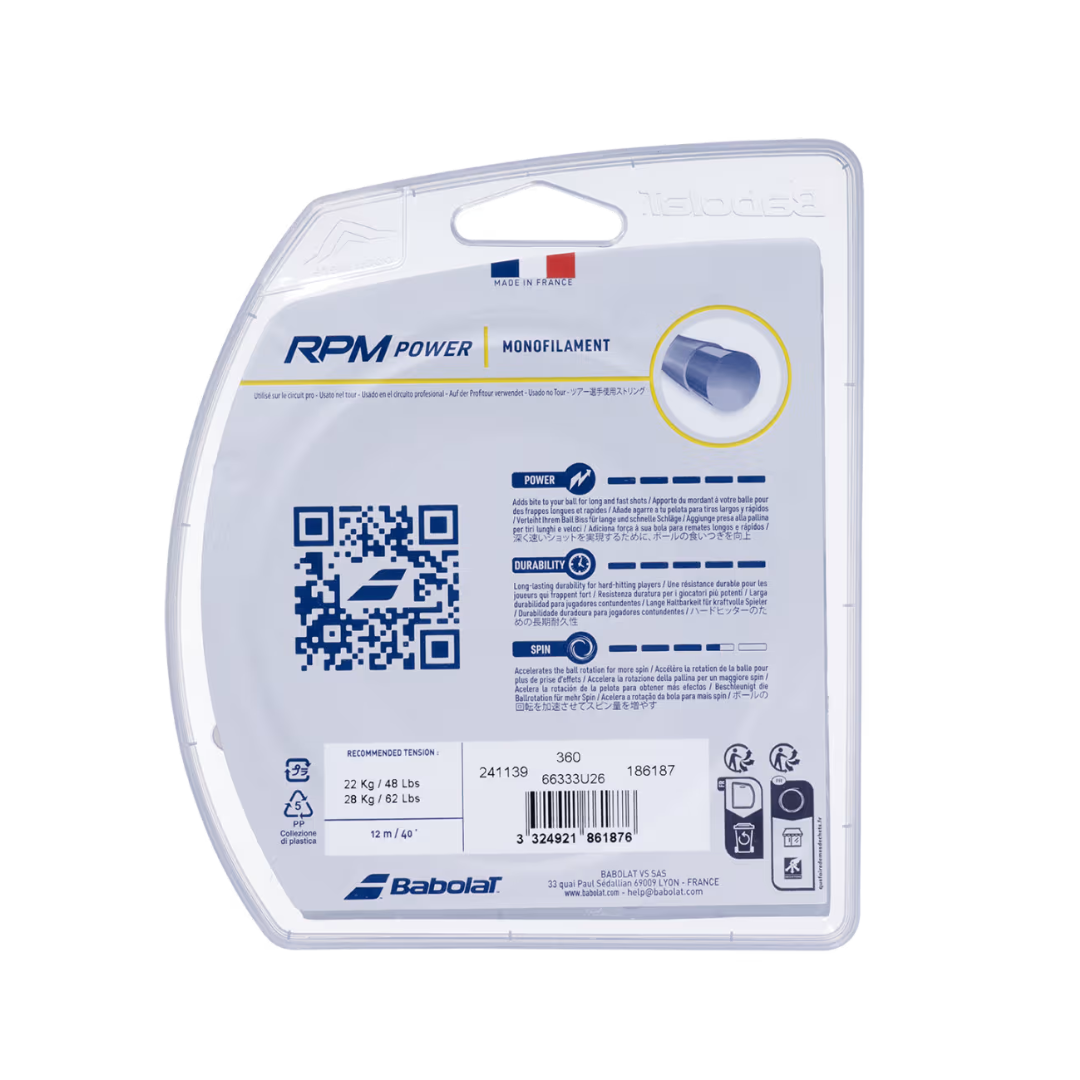 Image of Babolat RPM Power 16G String (Blue) - Deportes Salvador Colom