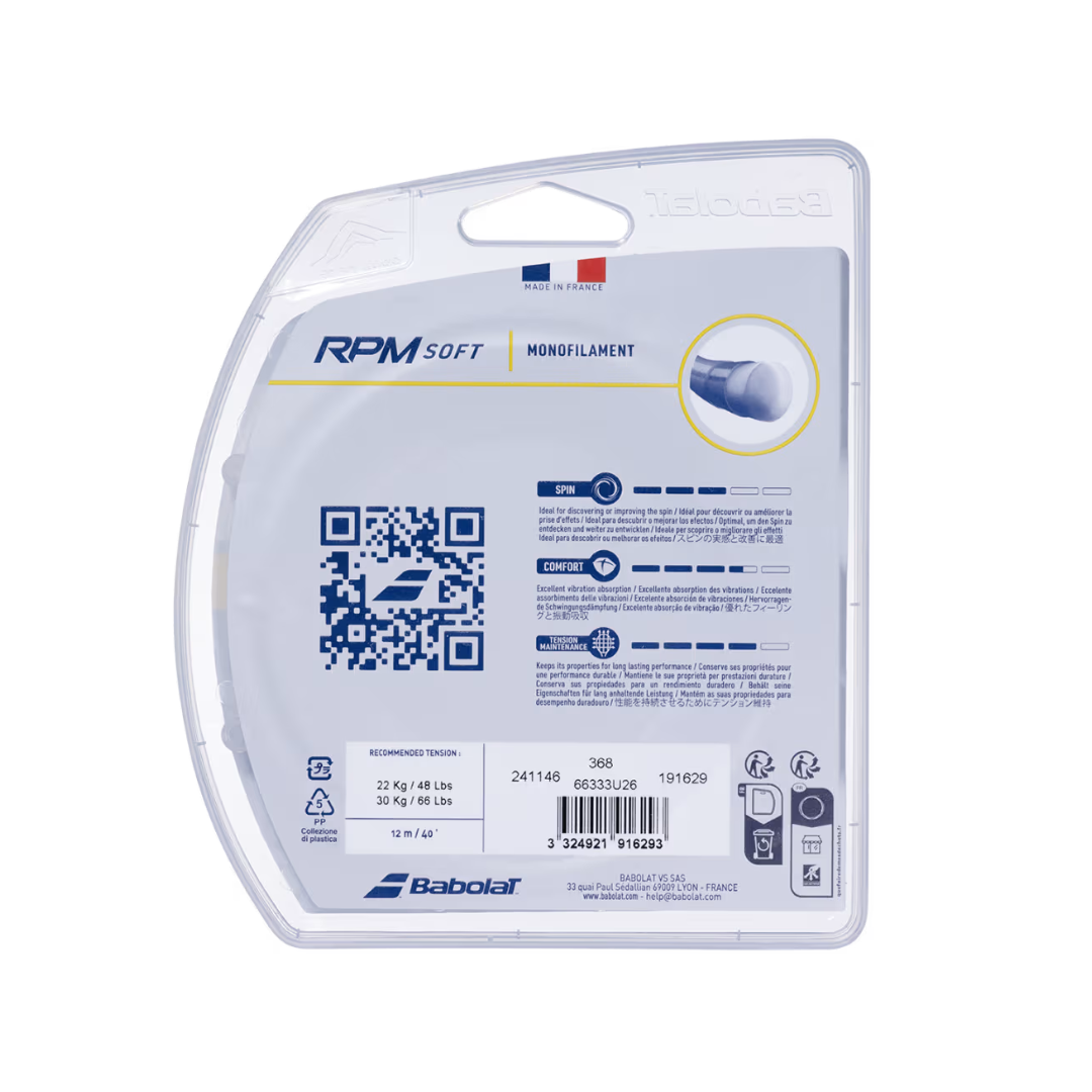 Babolat RPM Soft 16G String (Orange) - Deportes Salvador Colom