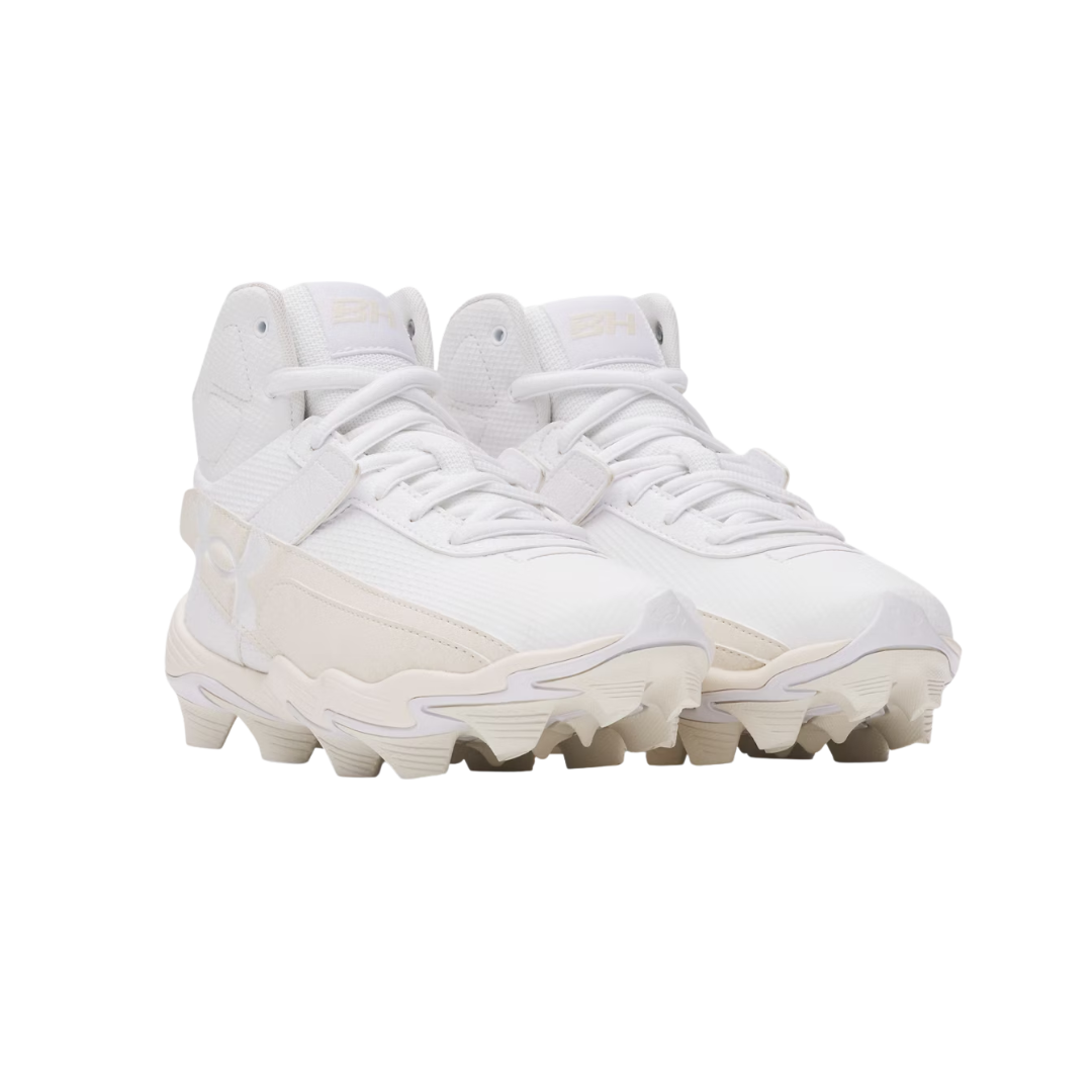 Under Armour Youth Harper 10 RM Rubber (White/Beige) - Deportes Salvador Colom