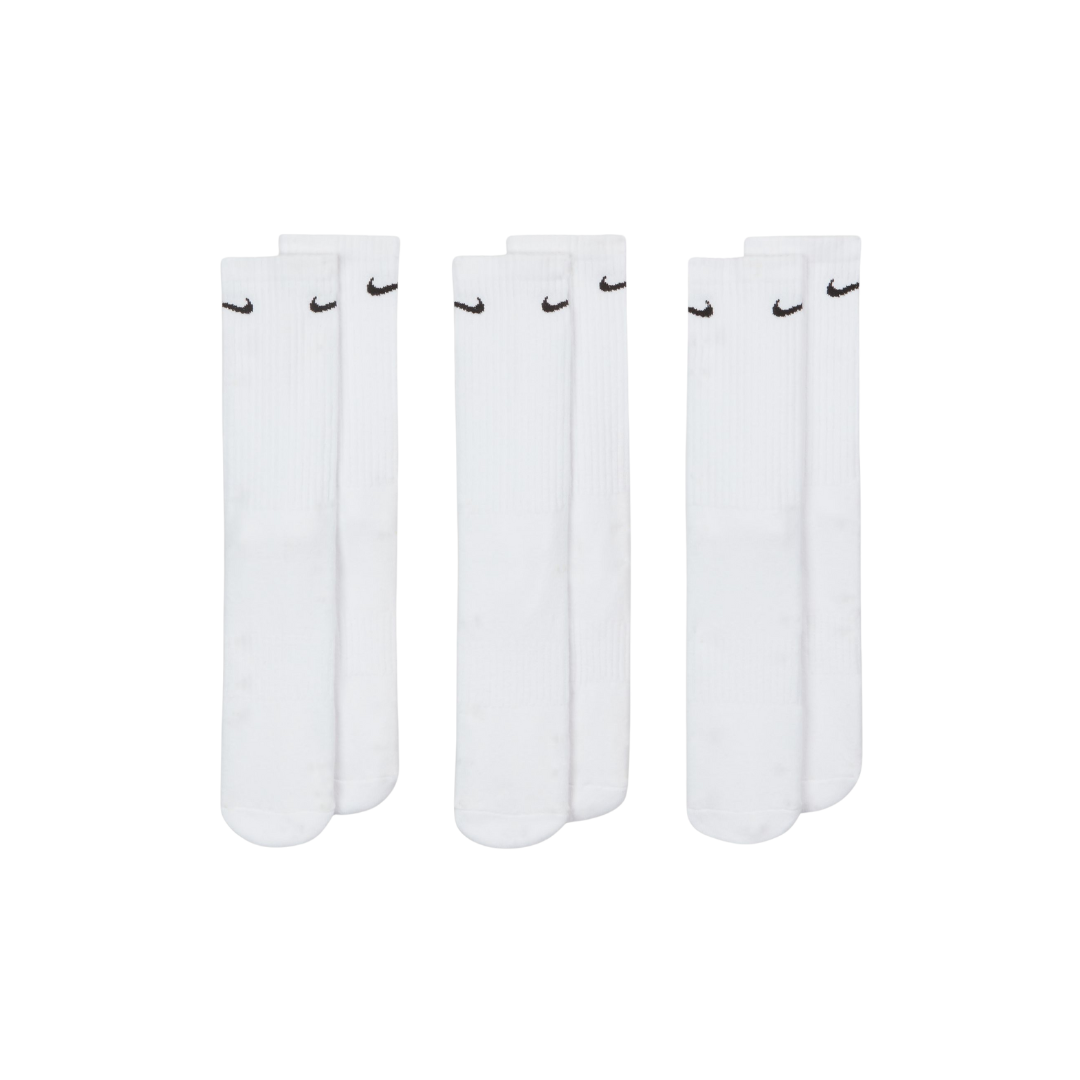 Nike Everyday Crew Socks White LG (8-12) - Deportes Salvador Colom