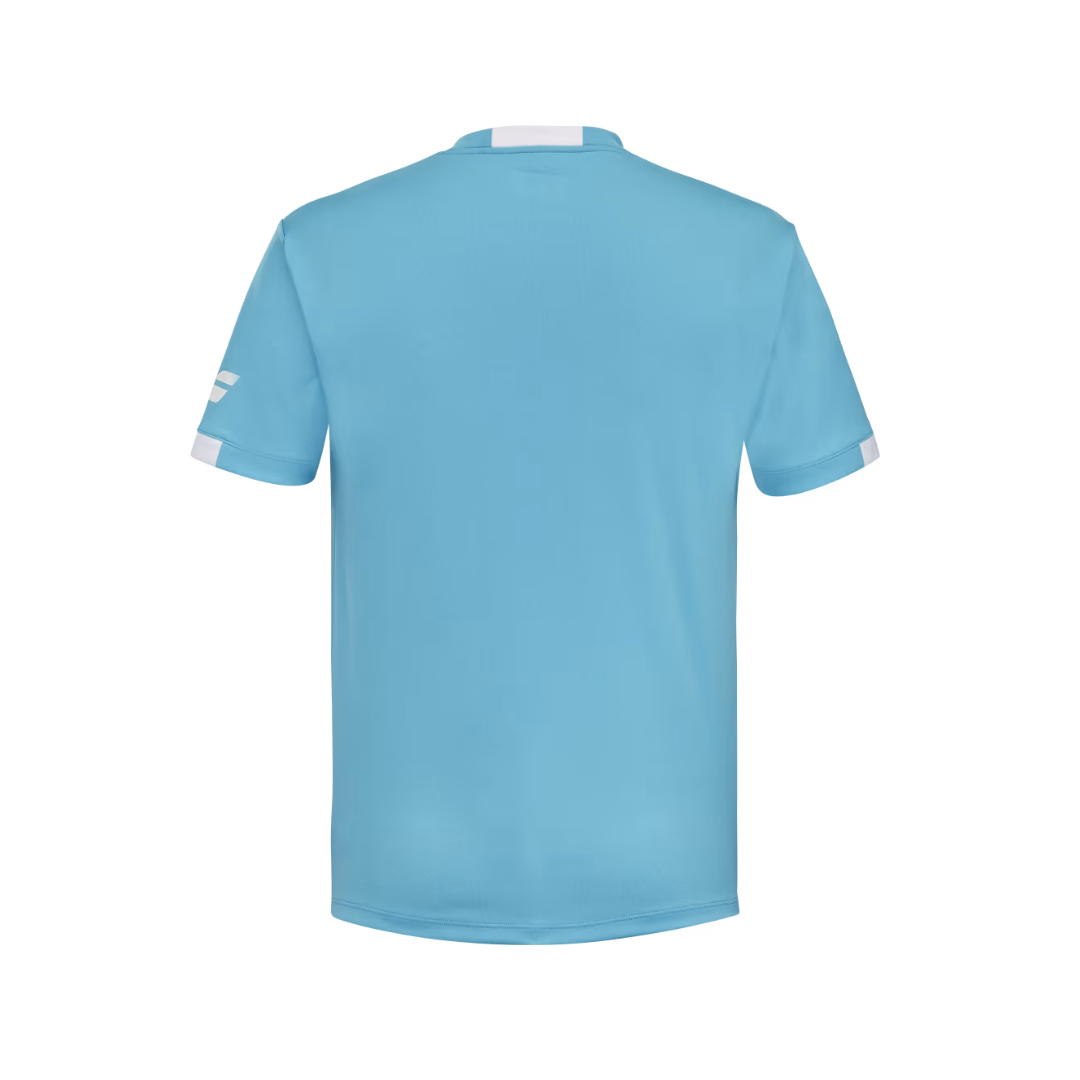 Image of Babolat Play Crew Neck Men Tee (Columbia Blue)