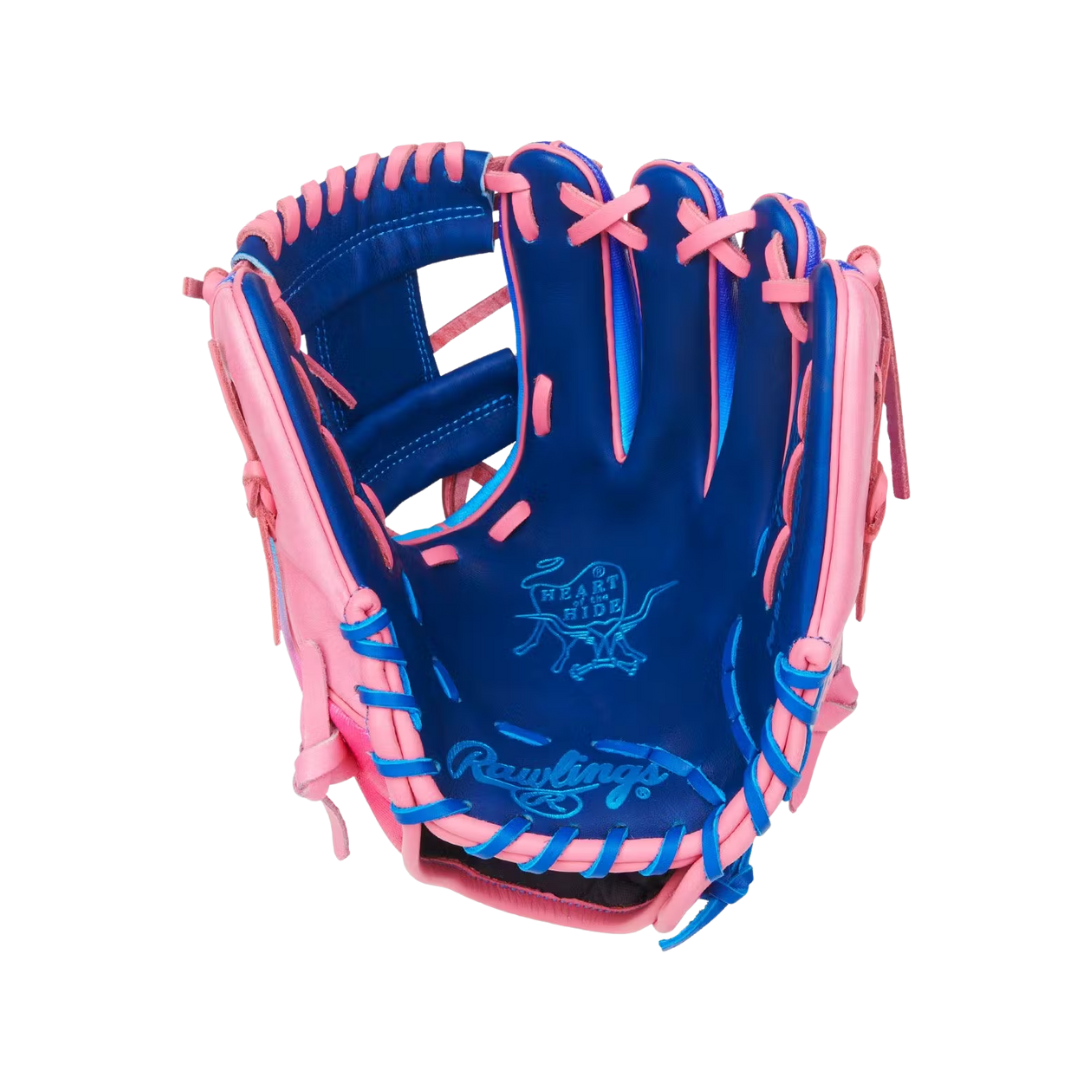 Image of Rawlings HOH Fun Burst Edition Glove (Navy/Columbia Blue/Pink) 11.5''